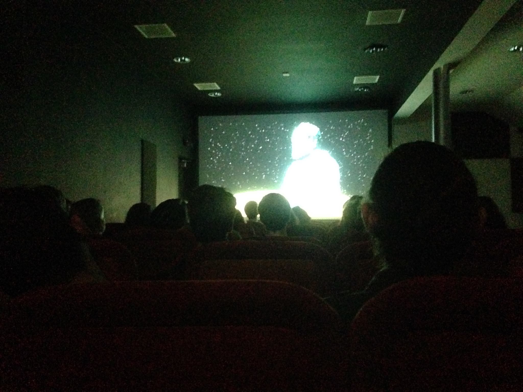 Short film "Cosmico" had its Scottish premiere at celebrated Glasgow film night Café Flicker (photo: John Perivolaris)